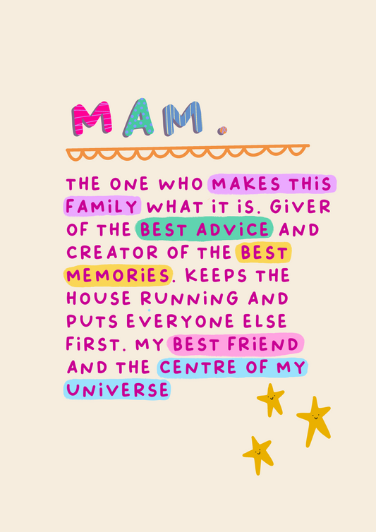 Mam Definition | Heartfelt Mother's Day Card