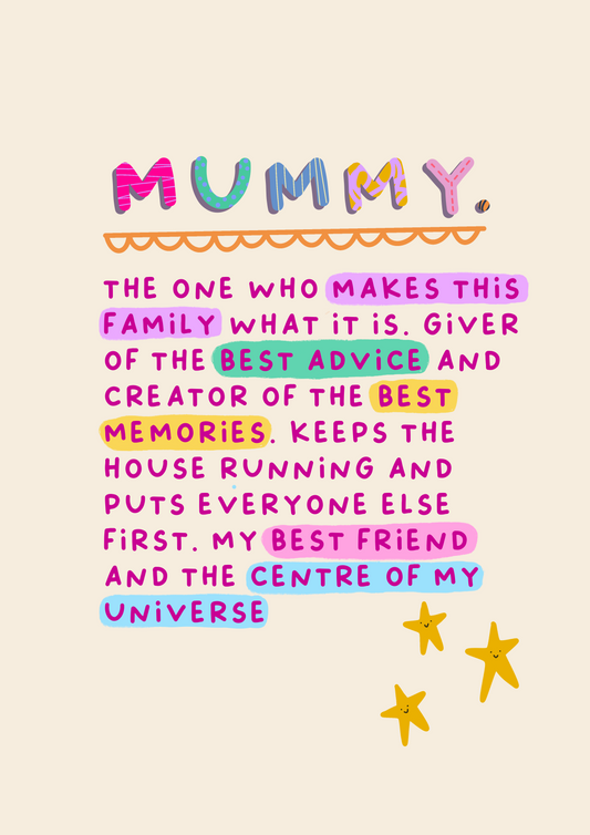Mummy Definition | Heartfelt Mother's Day Card