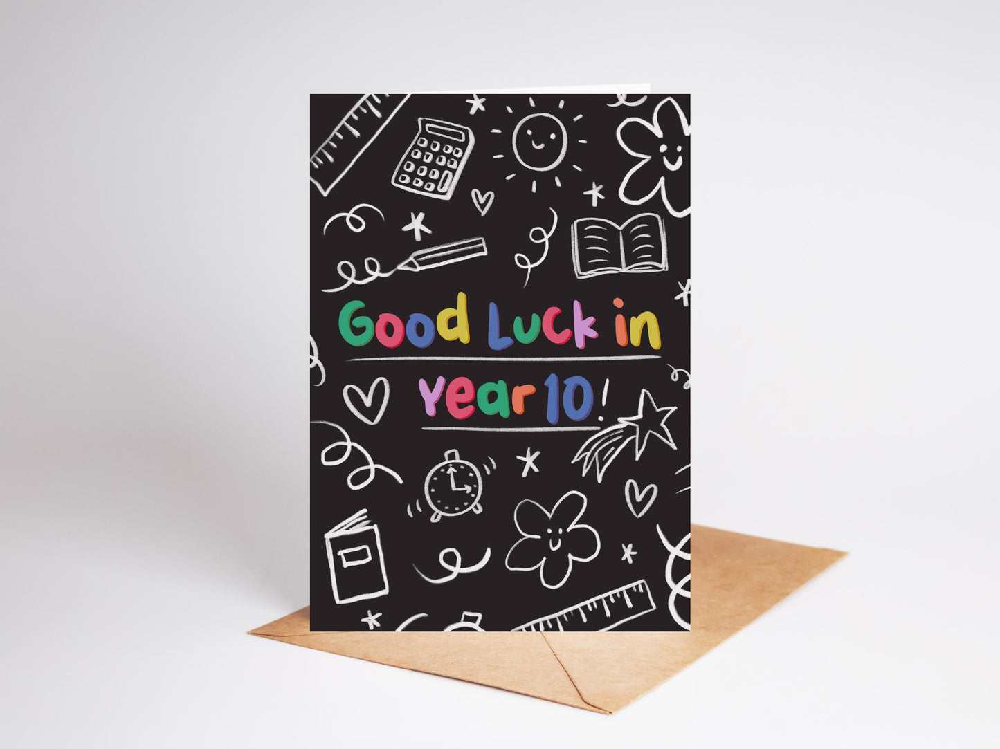 Good Luck in Year 10 School Card