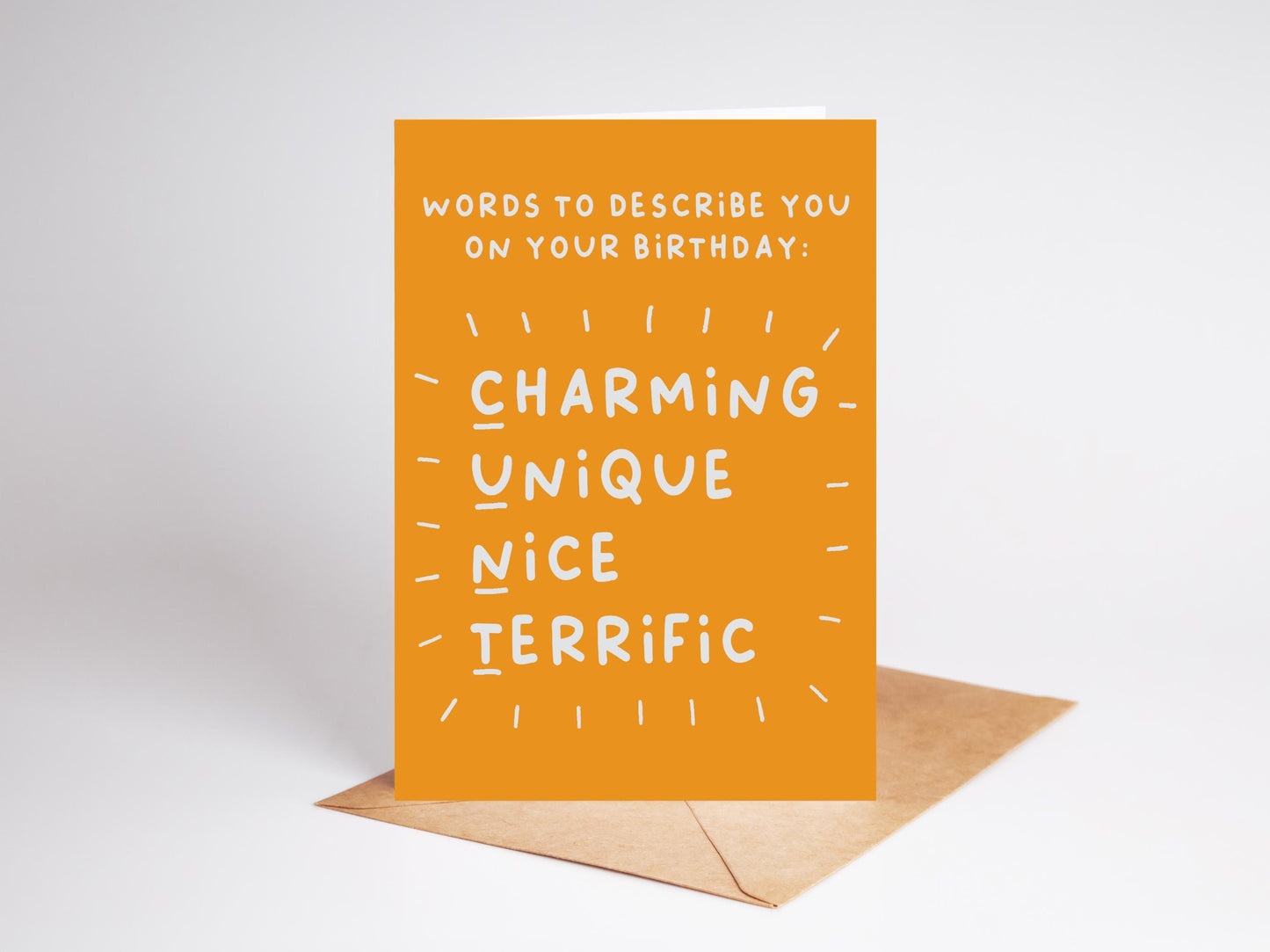Funny Birthday Card: Cheeky Adult Humor - Handmade Recycled Card
