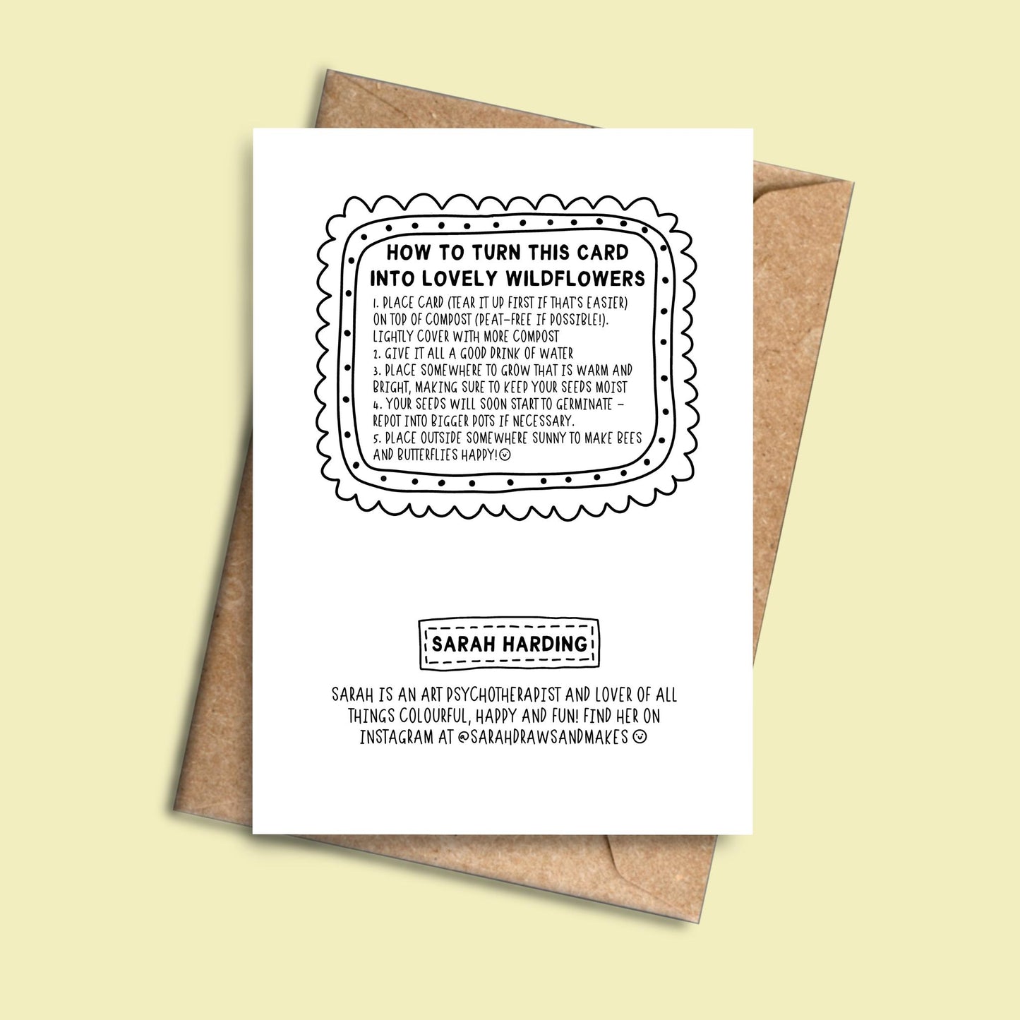 Dog Christmas Card | Illustrated Holiday Greeting, Recycled Card