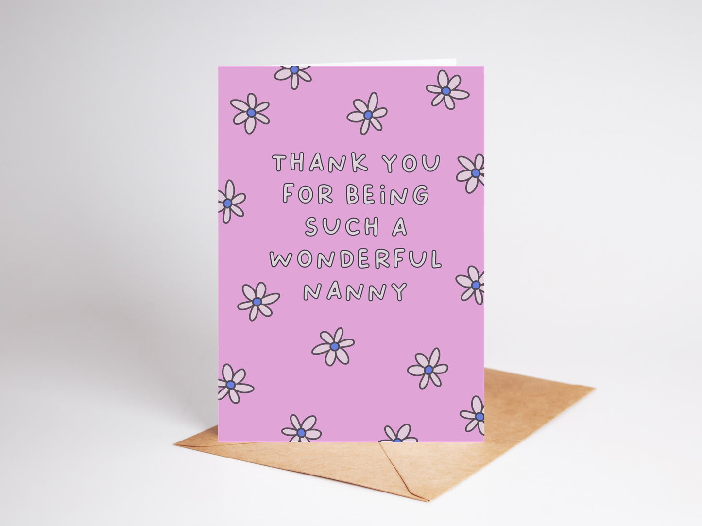 Nanny Blessings Card: Recycled Card Stock, Thank You Gift