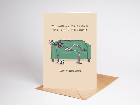 Funny Personalised Football Team Birthday Card | Football Fan Gift