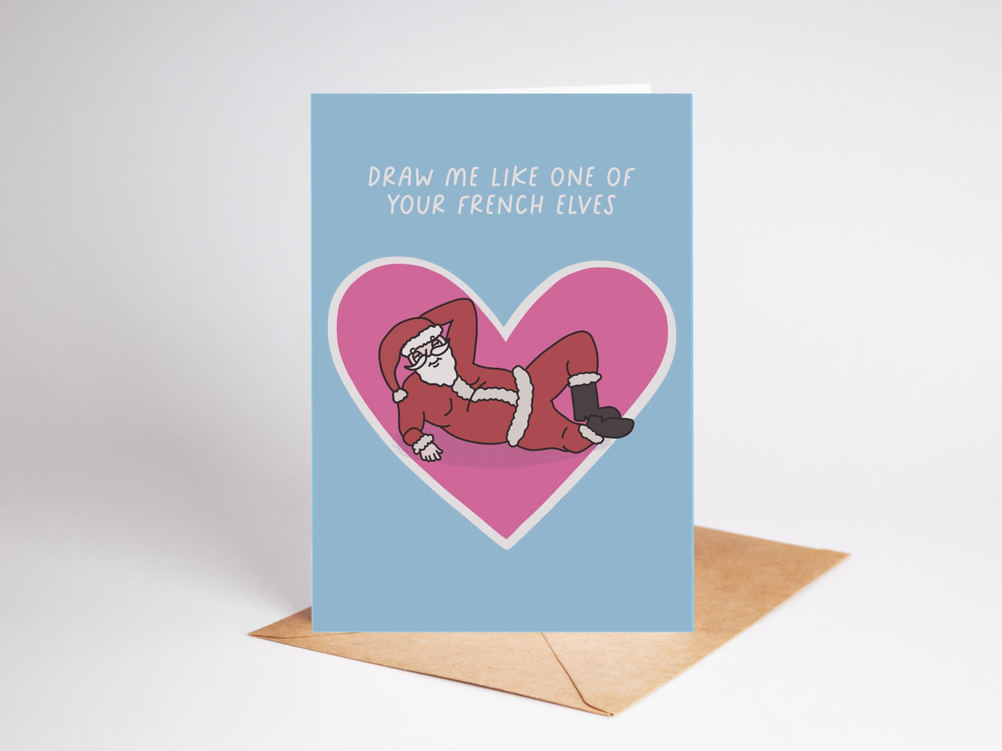 Funny Christmas Card | Father Christmas | French Elves | Humorous
