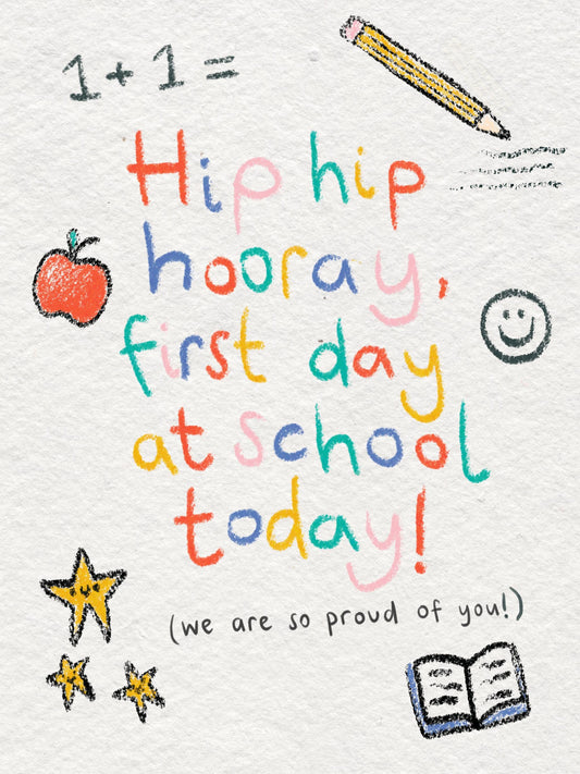 First Day of School | Good Luck at School Card