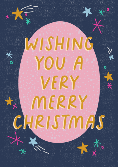 Wishing You A Very Merry Christmas | Modern Christmas Card