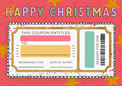 Christmas Coupon | Customisable Gift Card
