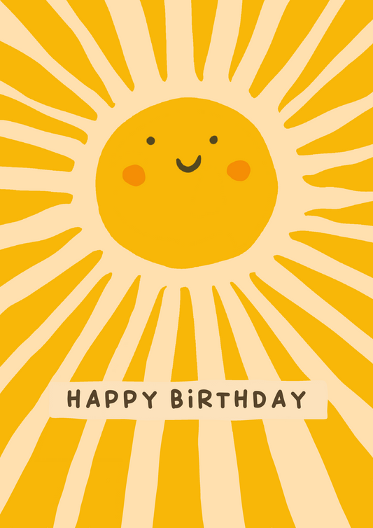 Sunshine| Birthday Card For Friend, Relative, Neighbour, Colleague