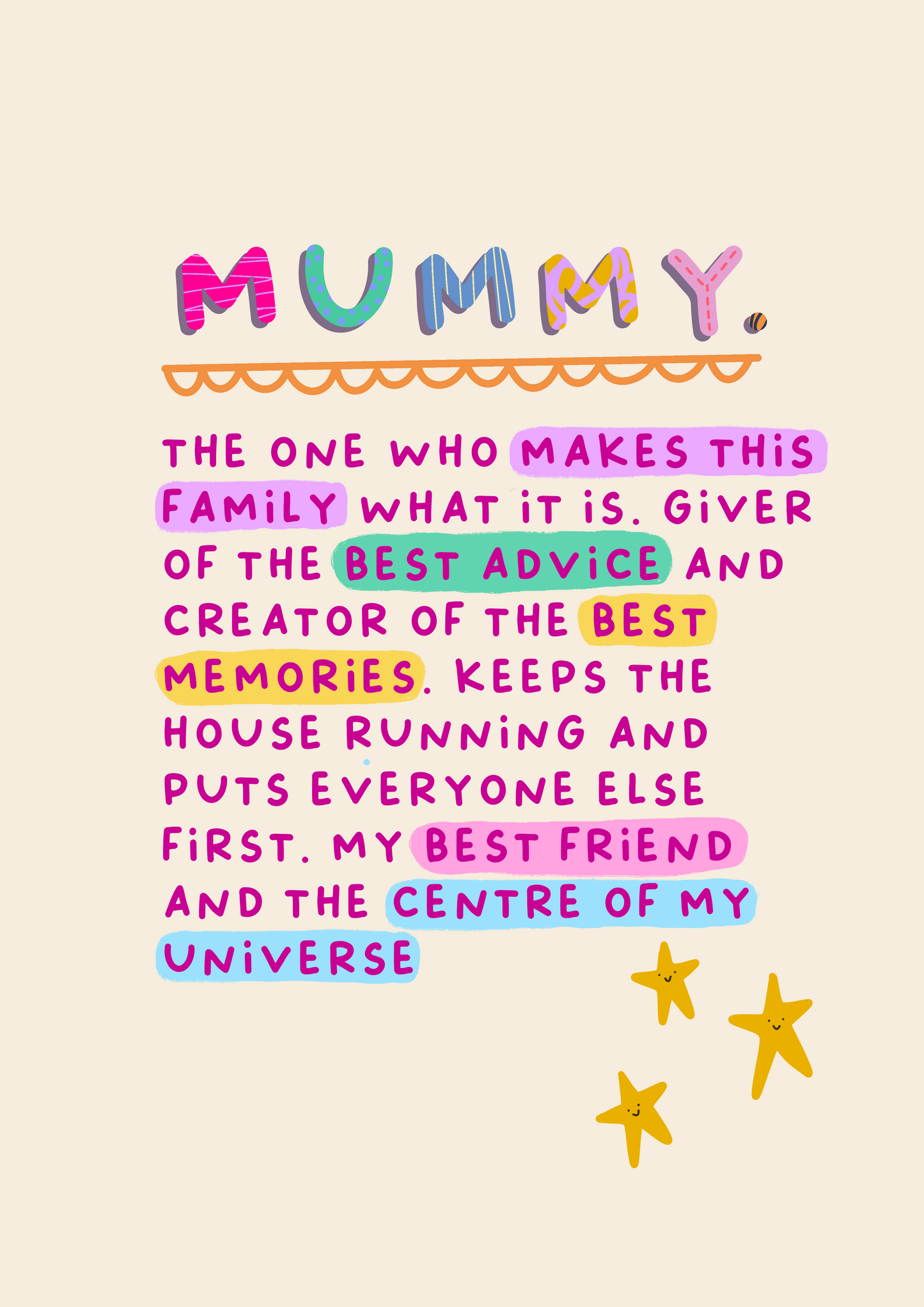 Mummy Definition | Heartfelt Mother's Day Card