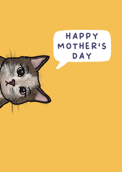 Peeking Cat | Mother's Day Card