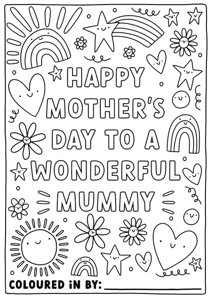 Colour-Your-Own Mother's Day Card | Mummy