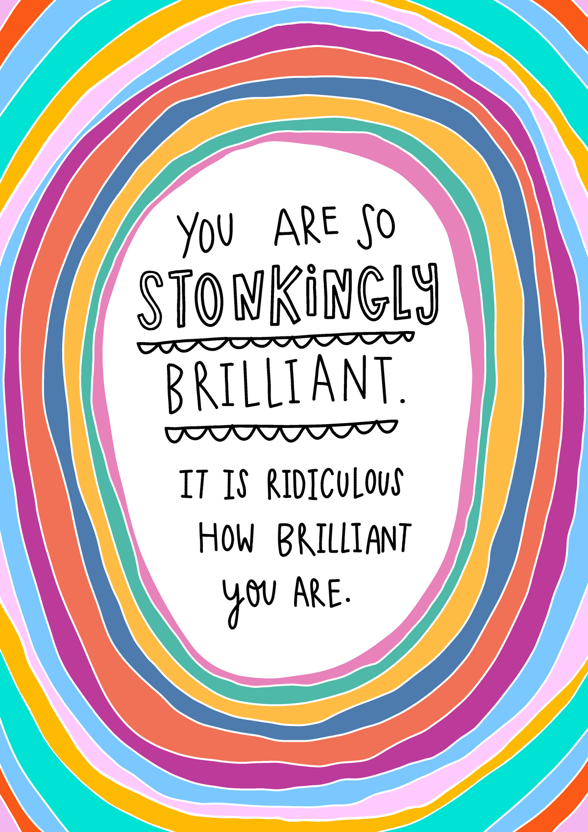 You Are Stonkingly Brilliant Card | Celebration, Just Because
