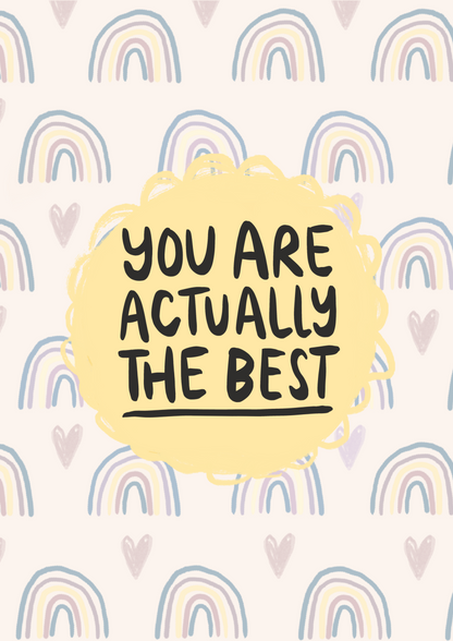 You Are Actually the Best | Celebration, Thank You & Appreciation
