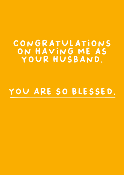 You are So Blessed Anniversary Card | To Wife from Spouse
