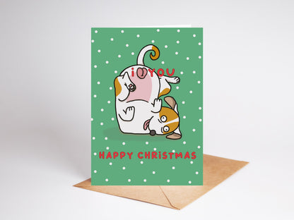 Funny Dog Card | Merry Christmas | Happy Christmas