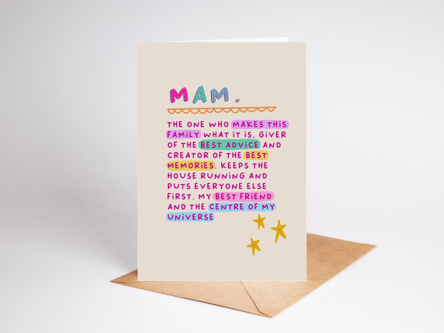 Heartfelt Mother's Day Card | Meaningful Words | Mam