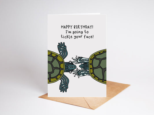 Turtle Birthday Card | Tickle Your Face