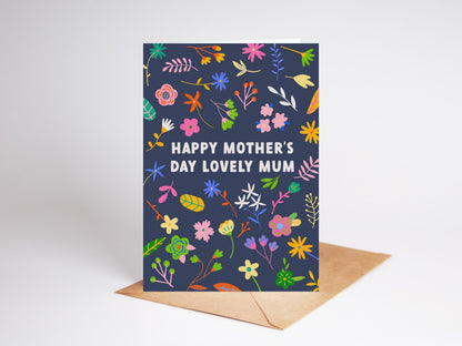 Happy Mothers Day Card | Colourful | Floral Print
