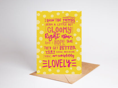 Handmade Get Well Card: Bright A6 Recycled Card