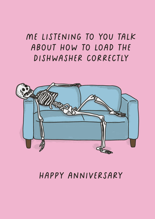Funny Anniversary Card | Relatable Couples | Dishwasher
