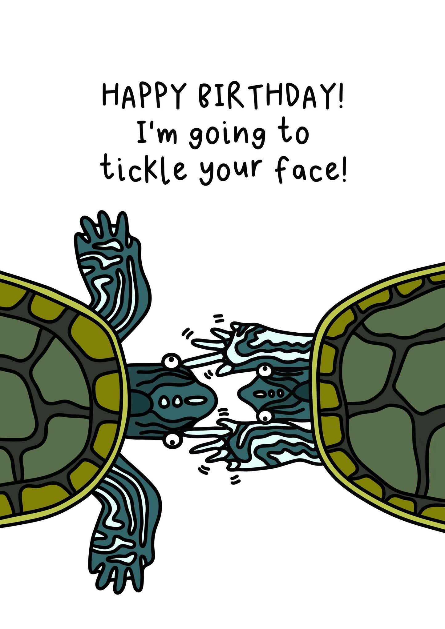 Turtle Birthday Card | Tickle Your Face