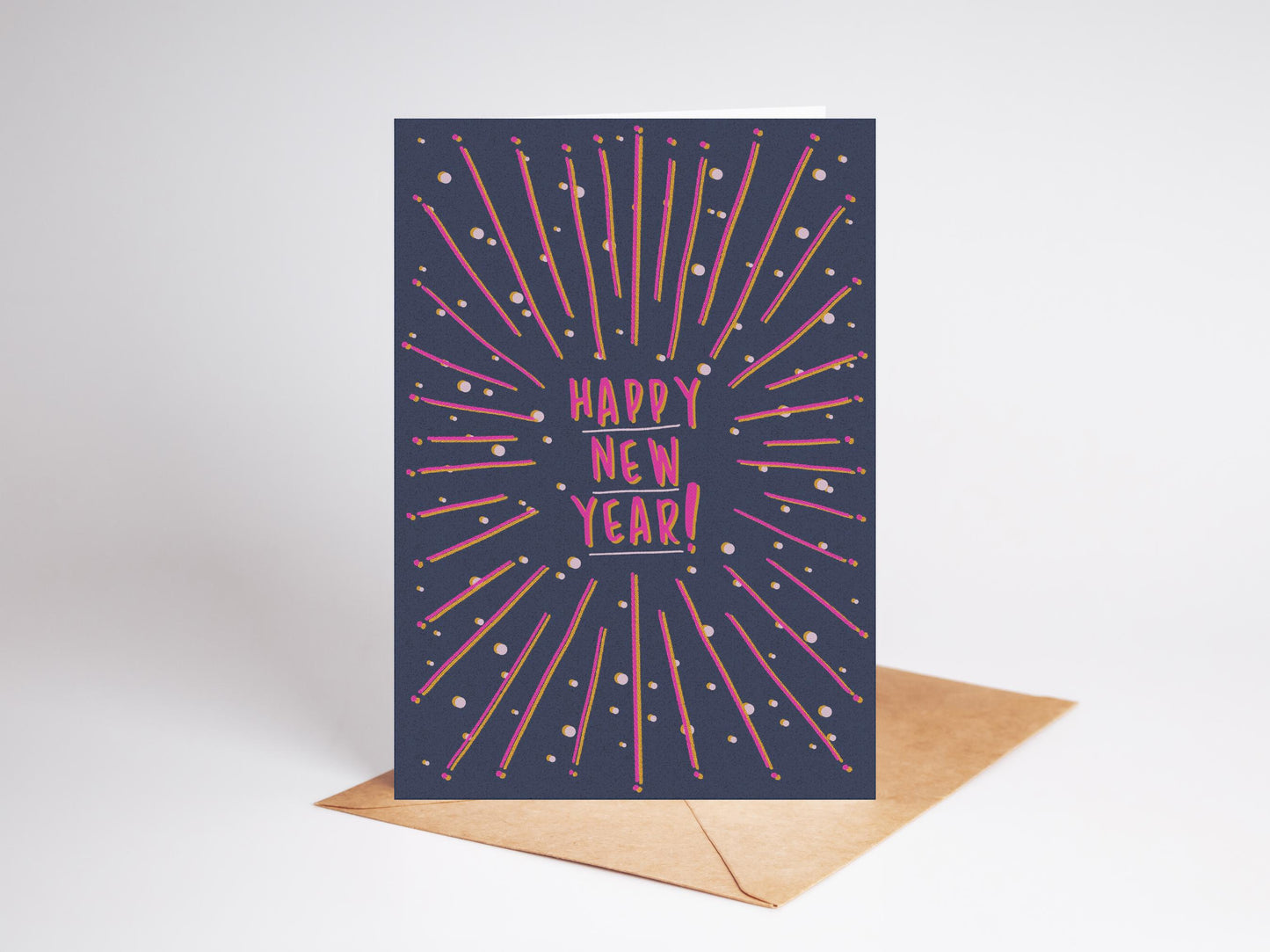 Happy New Year Greeting Card, Plantable Wildflower Seed, 2024 Card, Joyful New Year's Wishes, Unique Holiday Card, Celebrate New Year