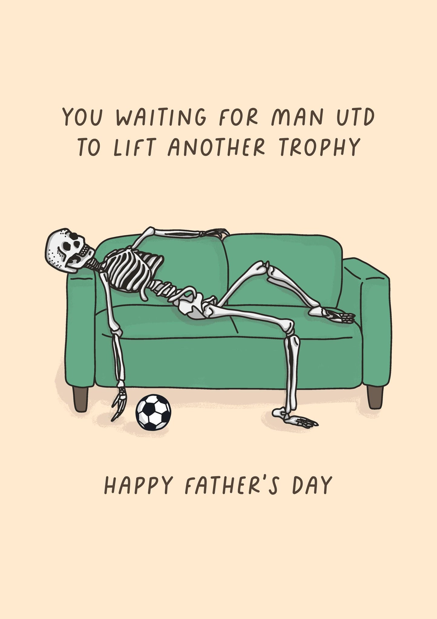 Funny Personalised Football Team Fathers Day Card | Football Dad Gift