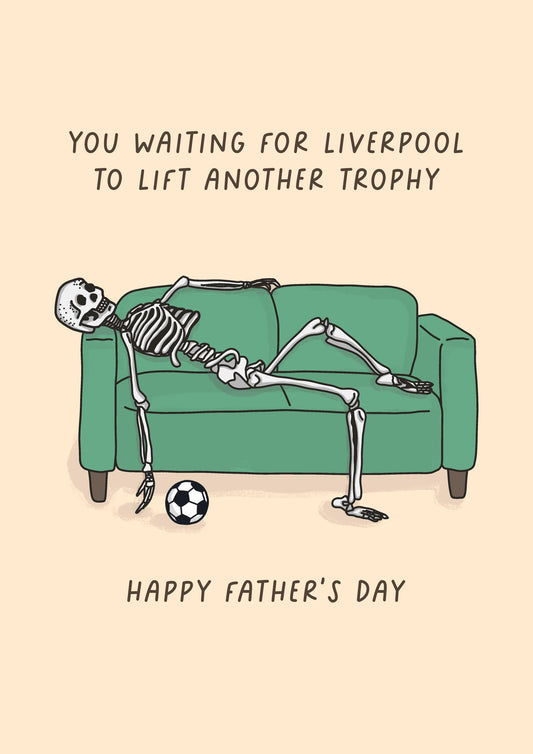 Funny Personalised Football Team Fathers Day Card | Football Dad Gift