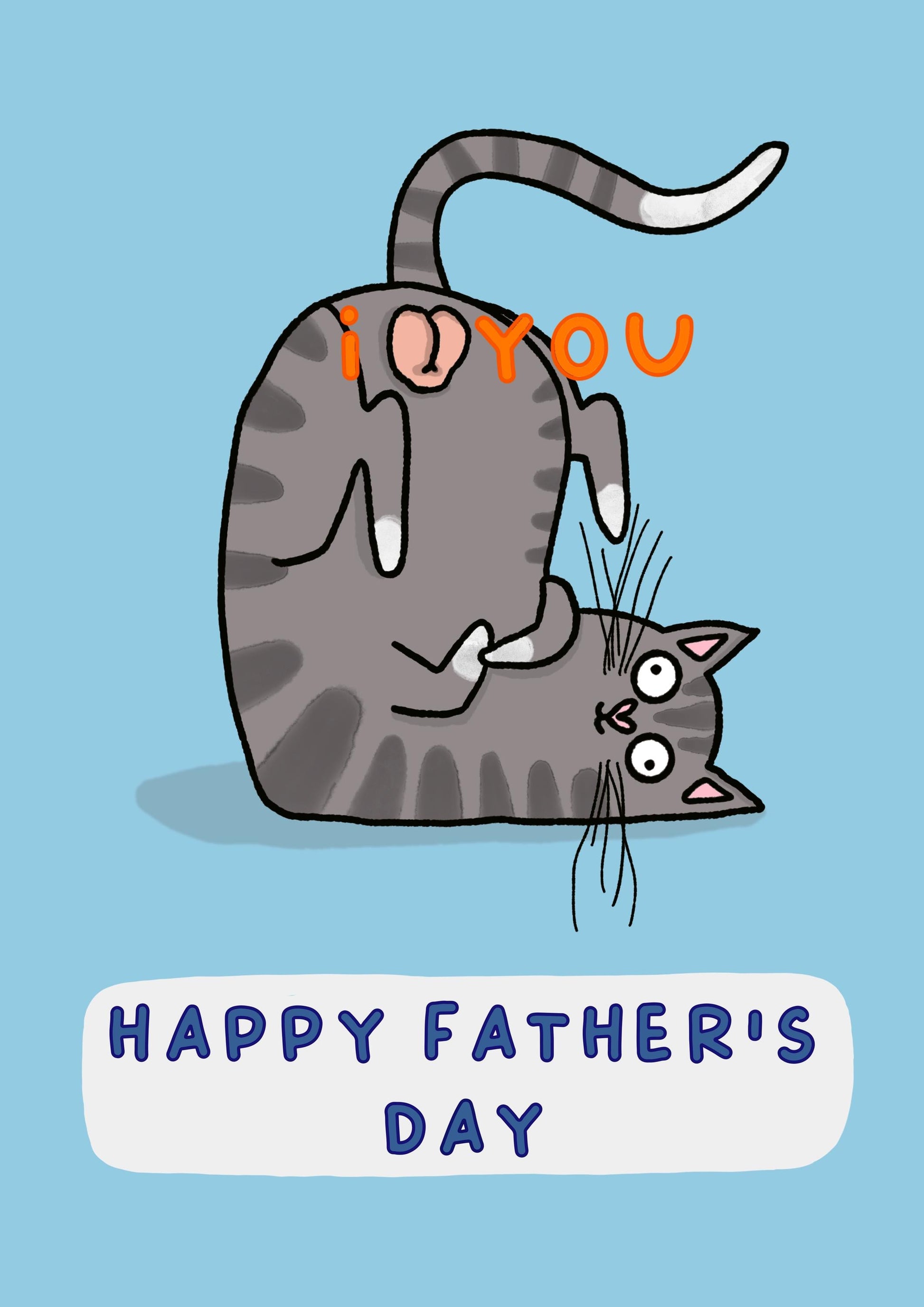 Hilarious Cat Dad | Fathers Day Card