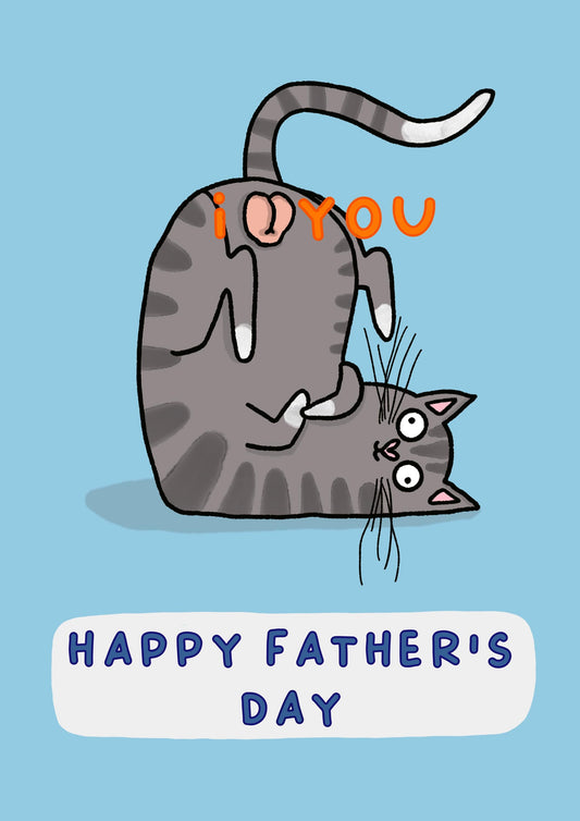 Hilarious Cat Dad | Fathers Day Card