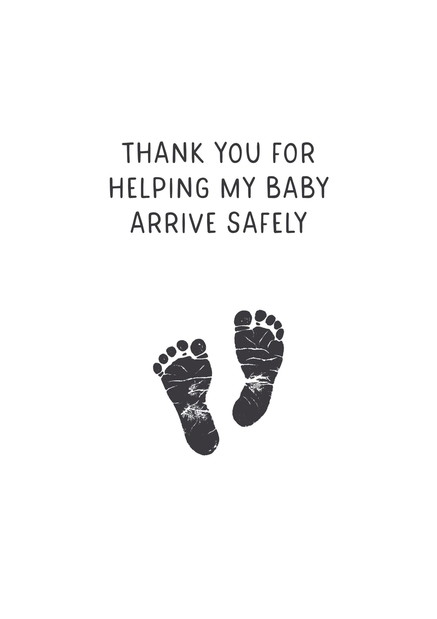 Thank You Card for Midwife