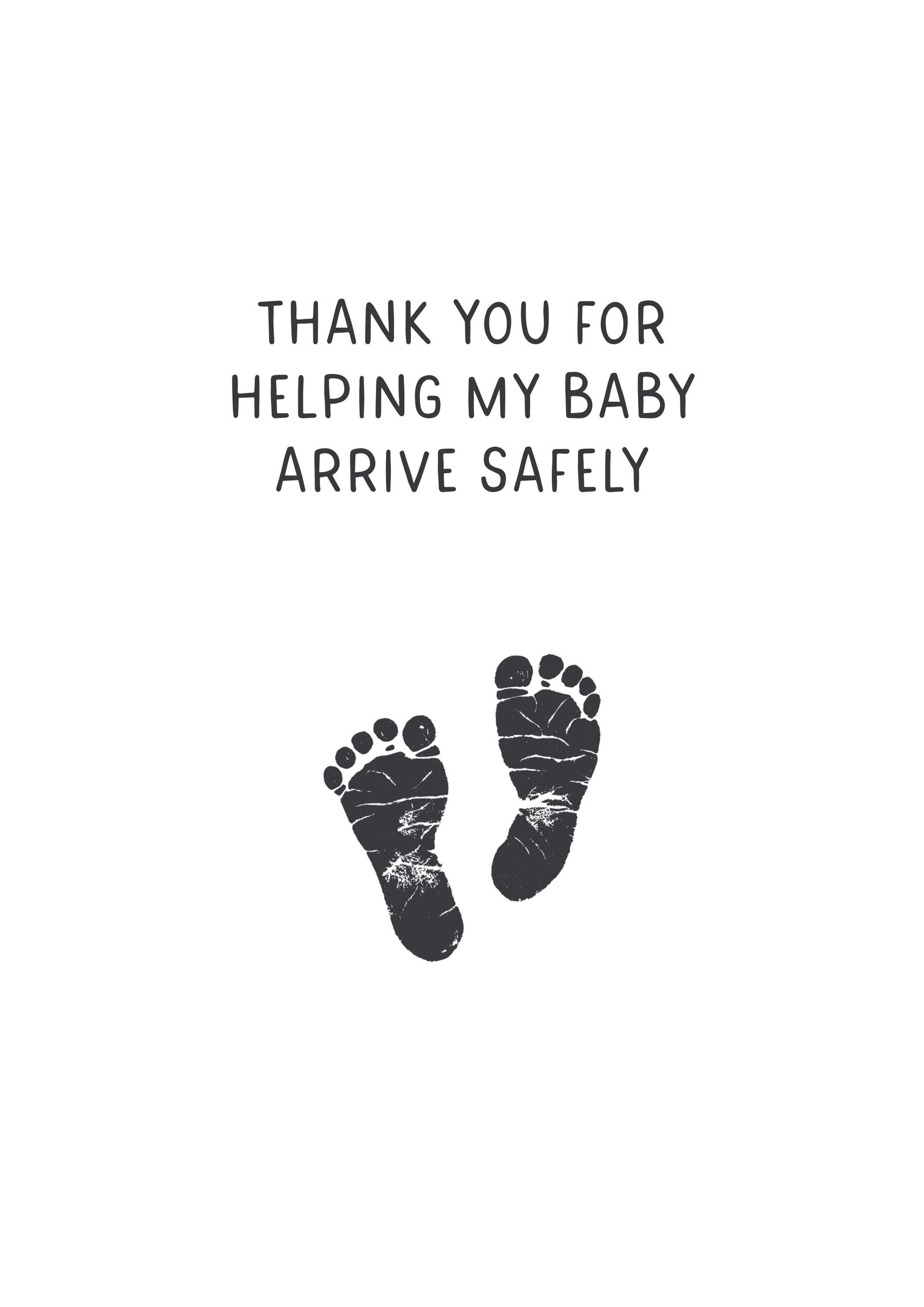 Thank You Card for Midwife