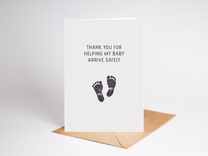 Thank You Card for Midwife
