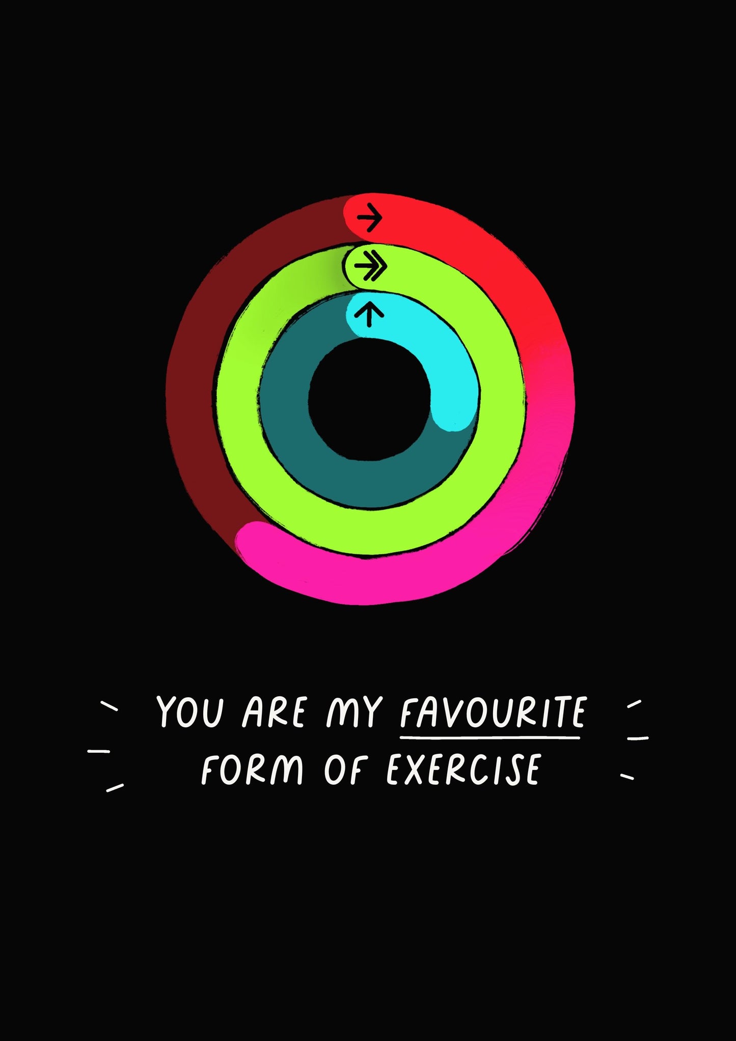 You're My Favourite Form Of Exercise Couples Card