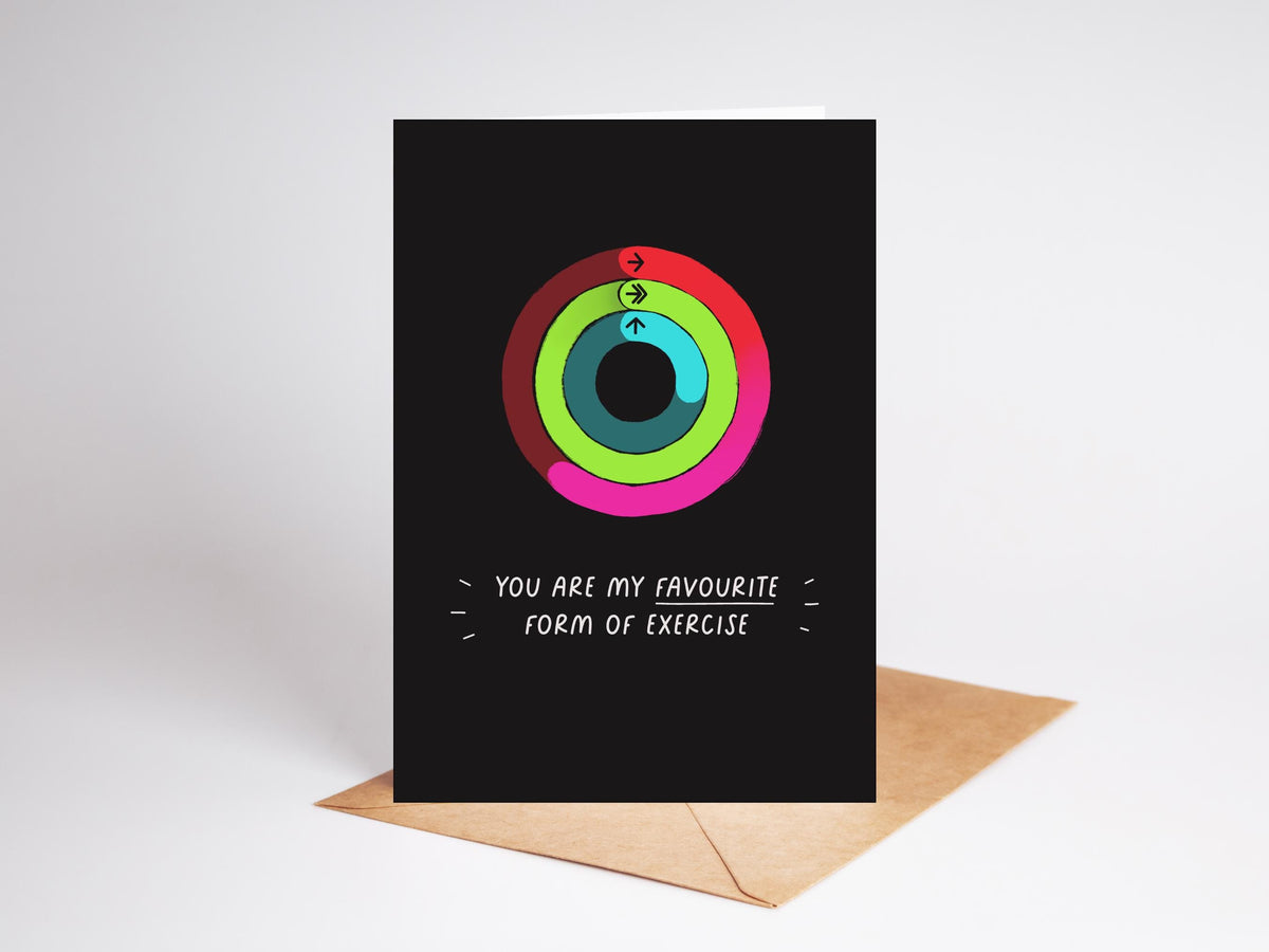 You're My Favourite Form Of Exercise Couples Card