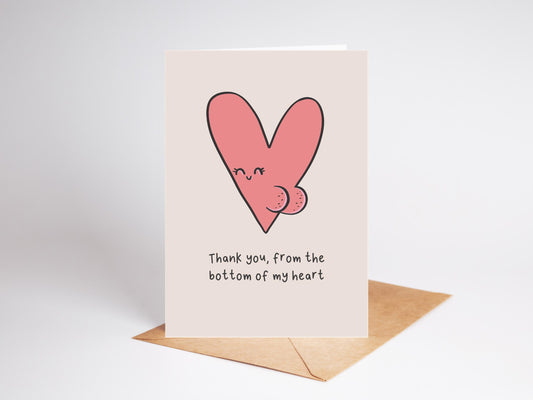 Thank You from the Bottom of My Heart Card
