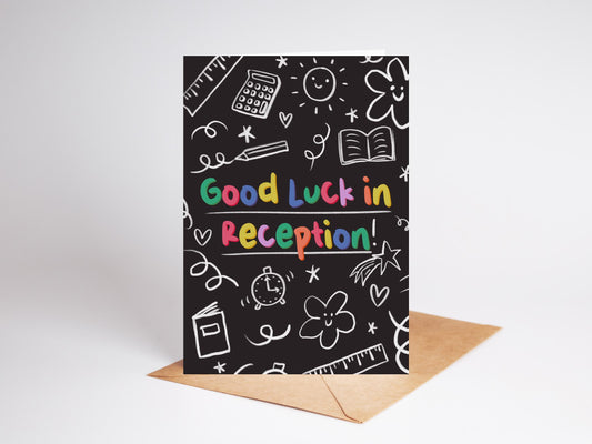 Good Luck in Reception School Card