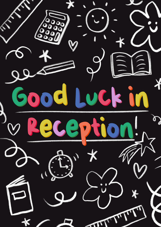 Good Luck in Reception School Card