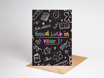 Good Luck in Year 1 School Card