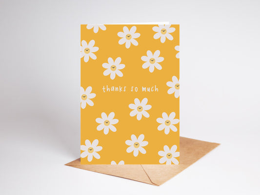 Thanks So Much Flower Card