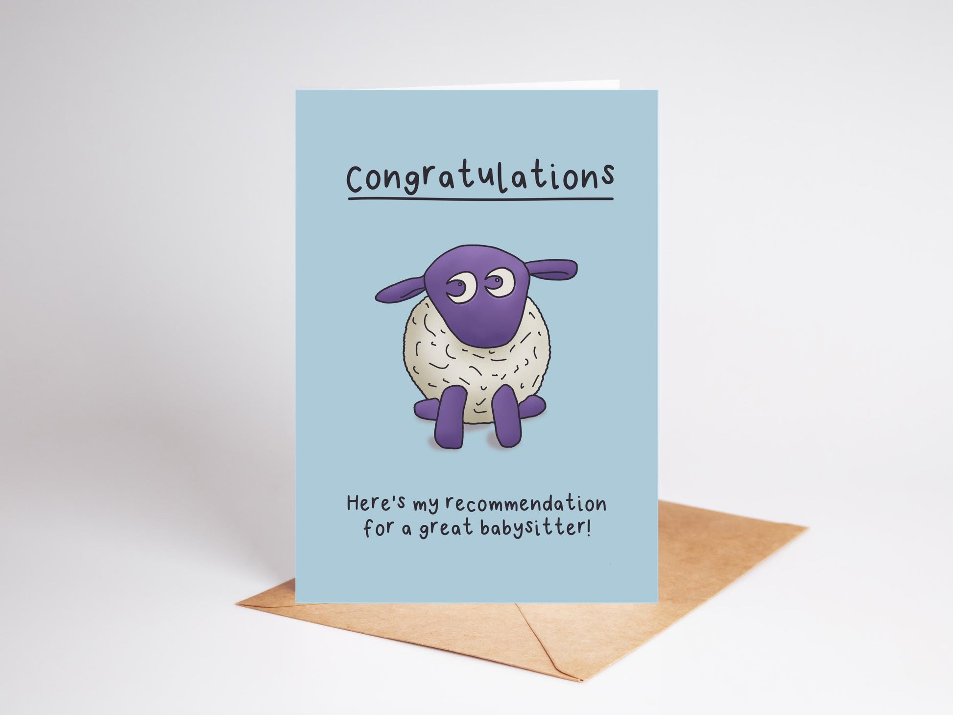 New Baby Congratulations Card. Ewan the Dream Sheep